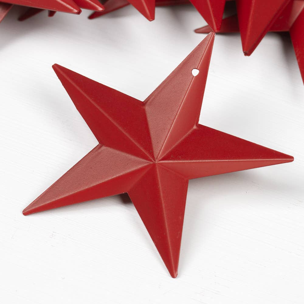 3-1/2" Dimensional Mini Barn Stars (12 Pieces)