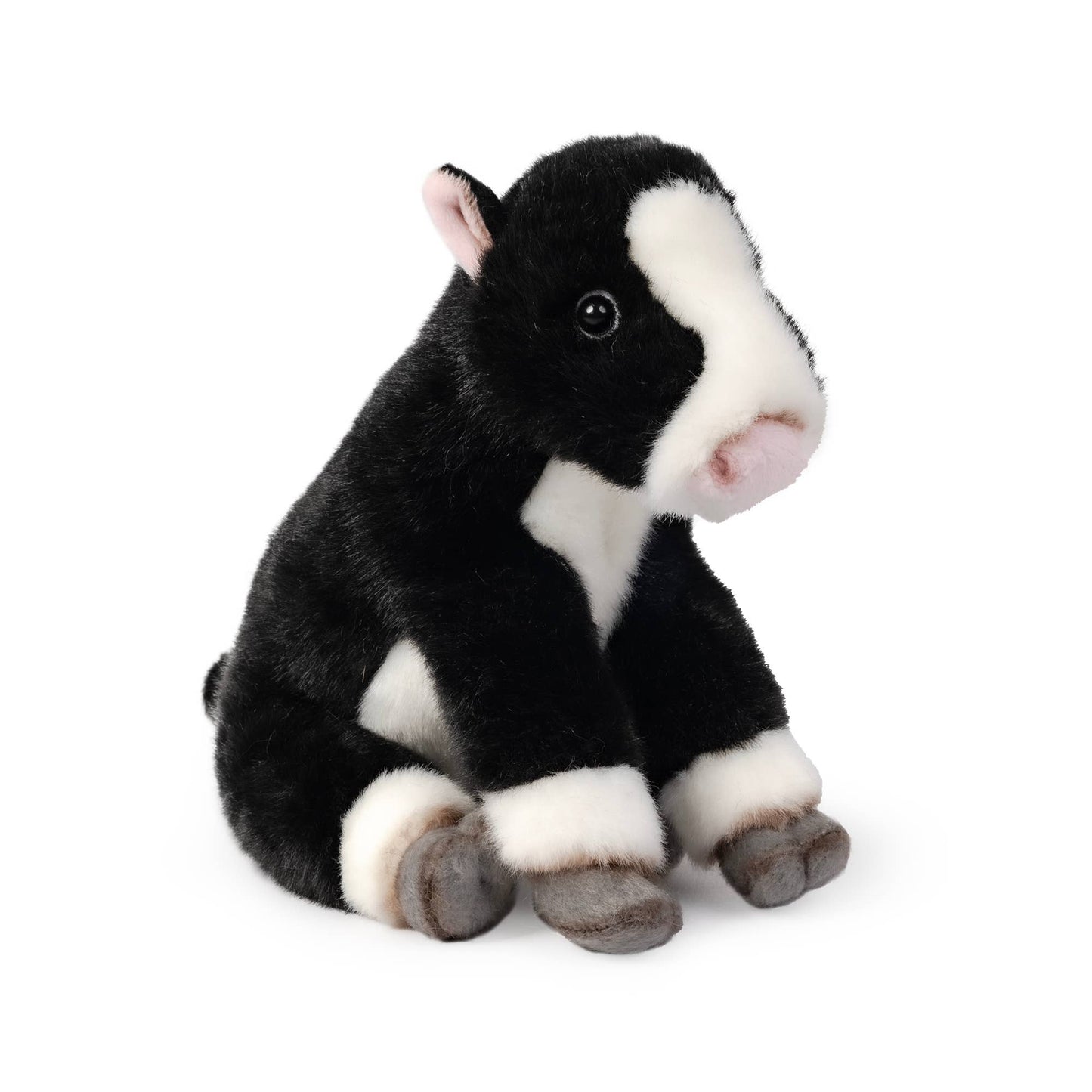 Living Nature Sitting Friesian Calf Plush