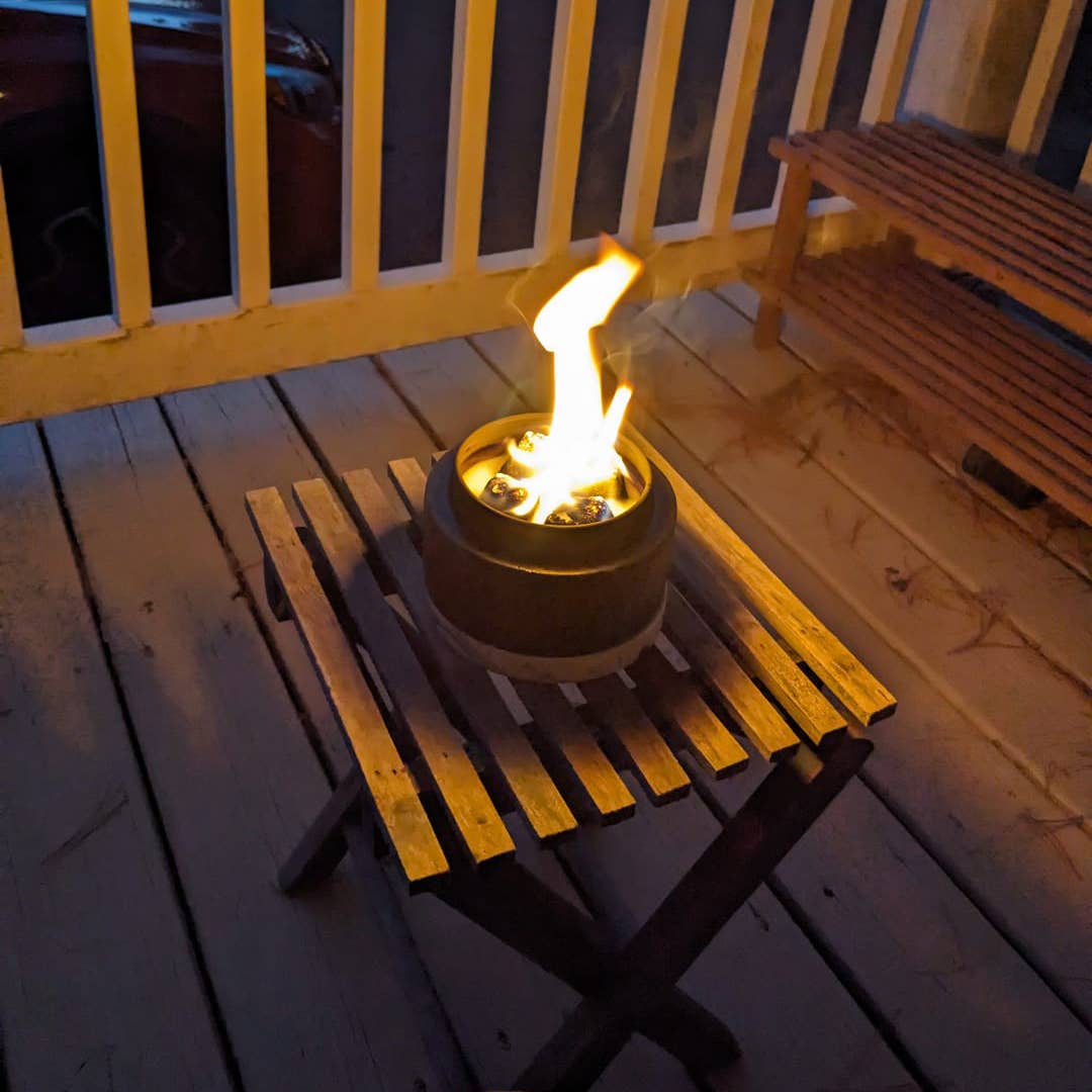 Petite Concrete Tabletop Fire Bowl