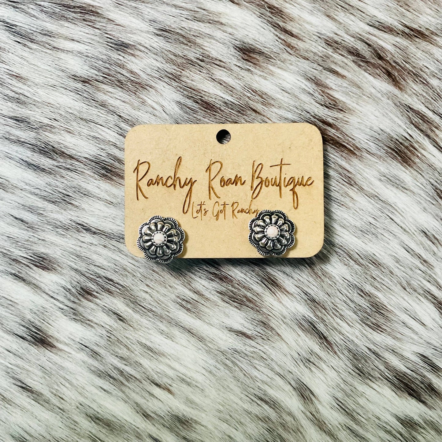 Concho Stud Western Boho Earrings