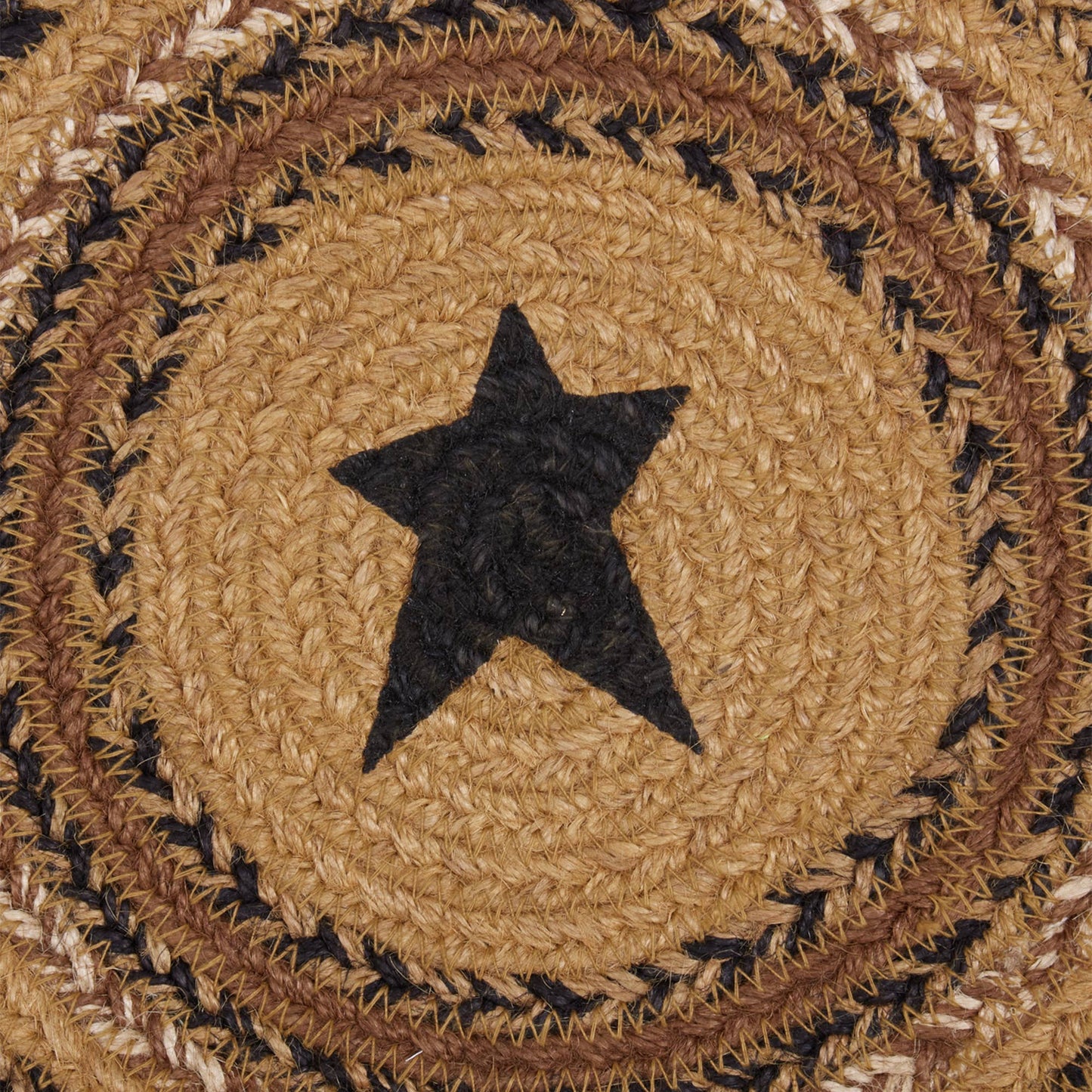 Kettle Grove Stencil Star Jute Trivet