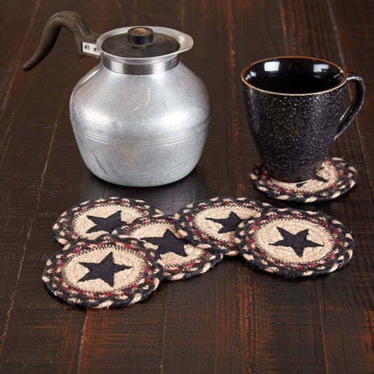 Colonial Star Jute Coaster (Set of 6)