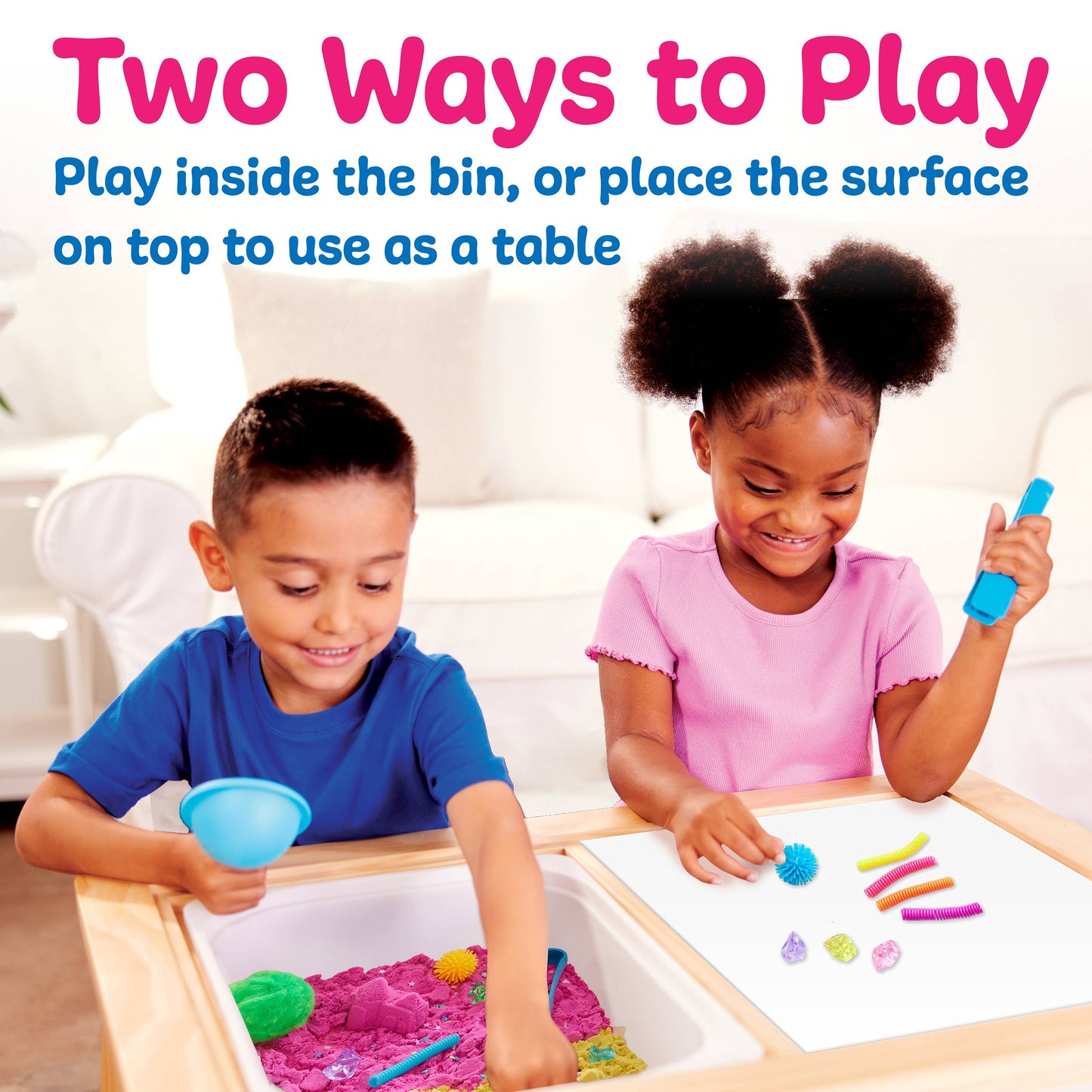 Color Party Sensory Activity Table and Play Bin