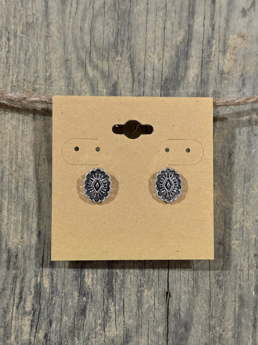 Concho Stud Earrings