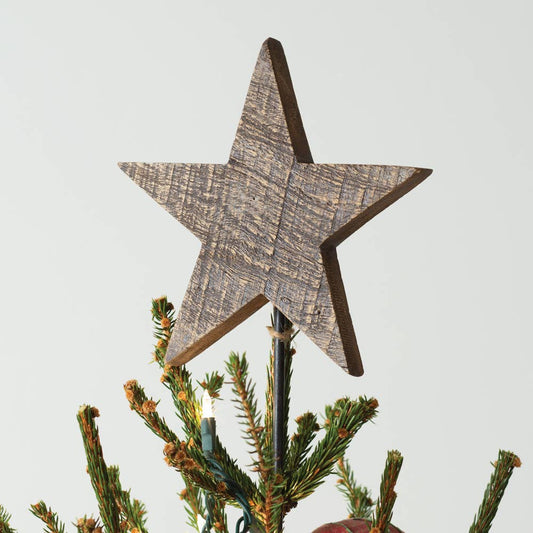 Wooden Star Tree Topper
