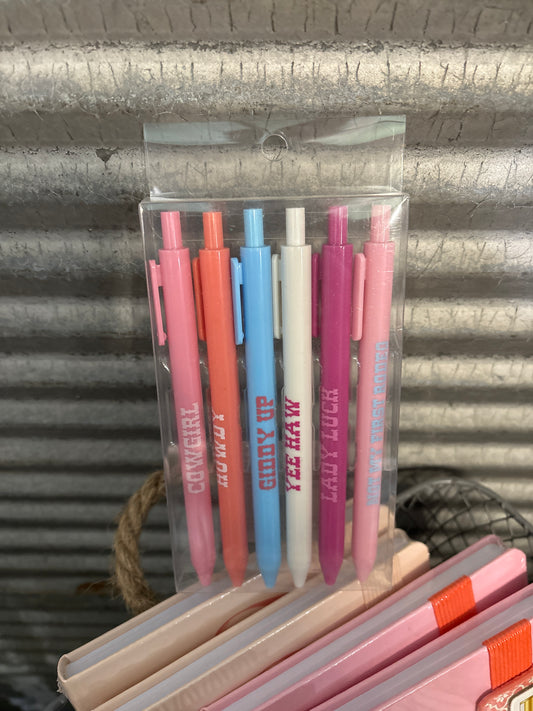 Cowgirl Pen Set