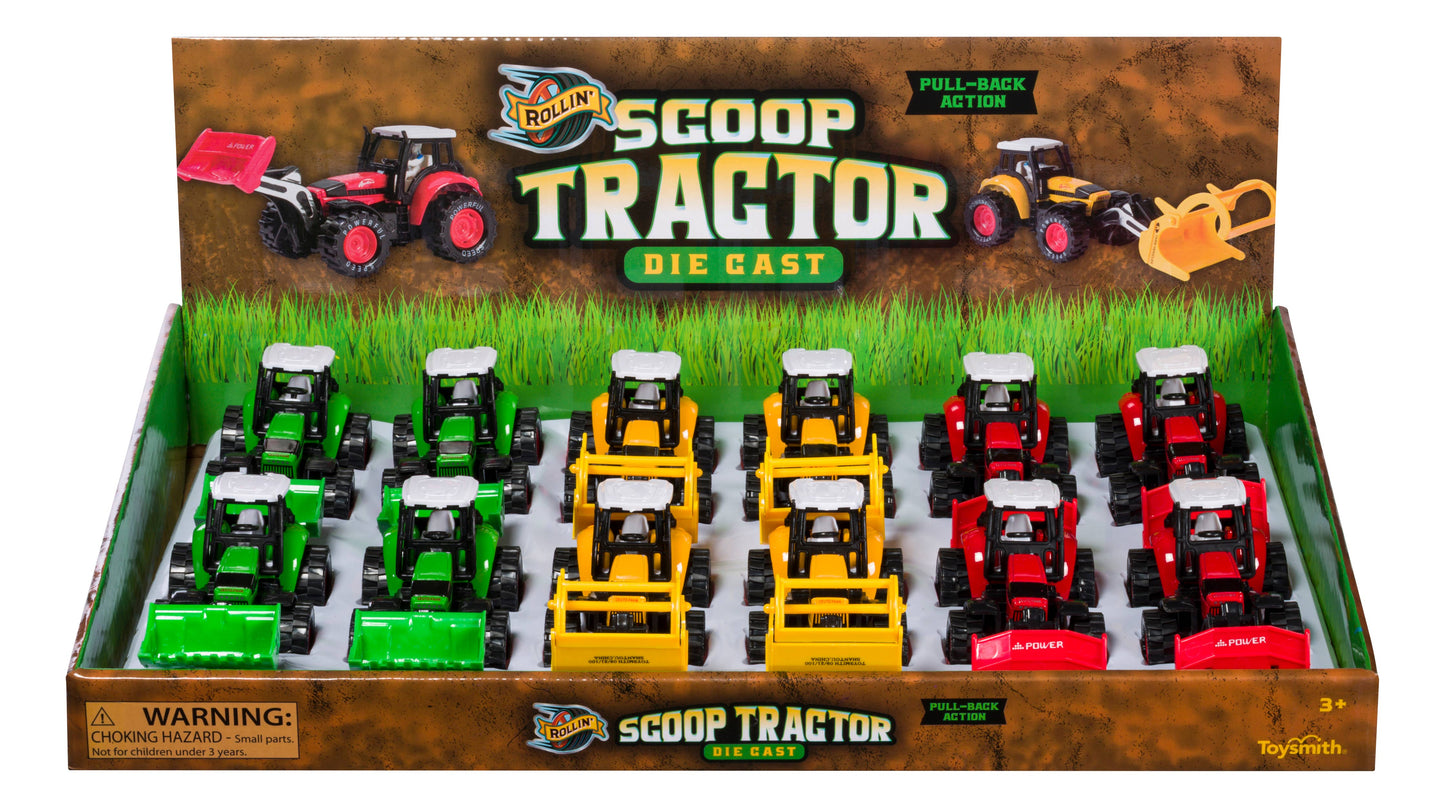 Die Cast Scoop Tractor