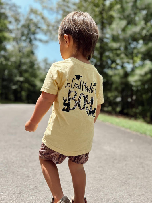 So God Made A Boy (Youth T-Shirt)