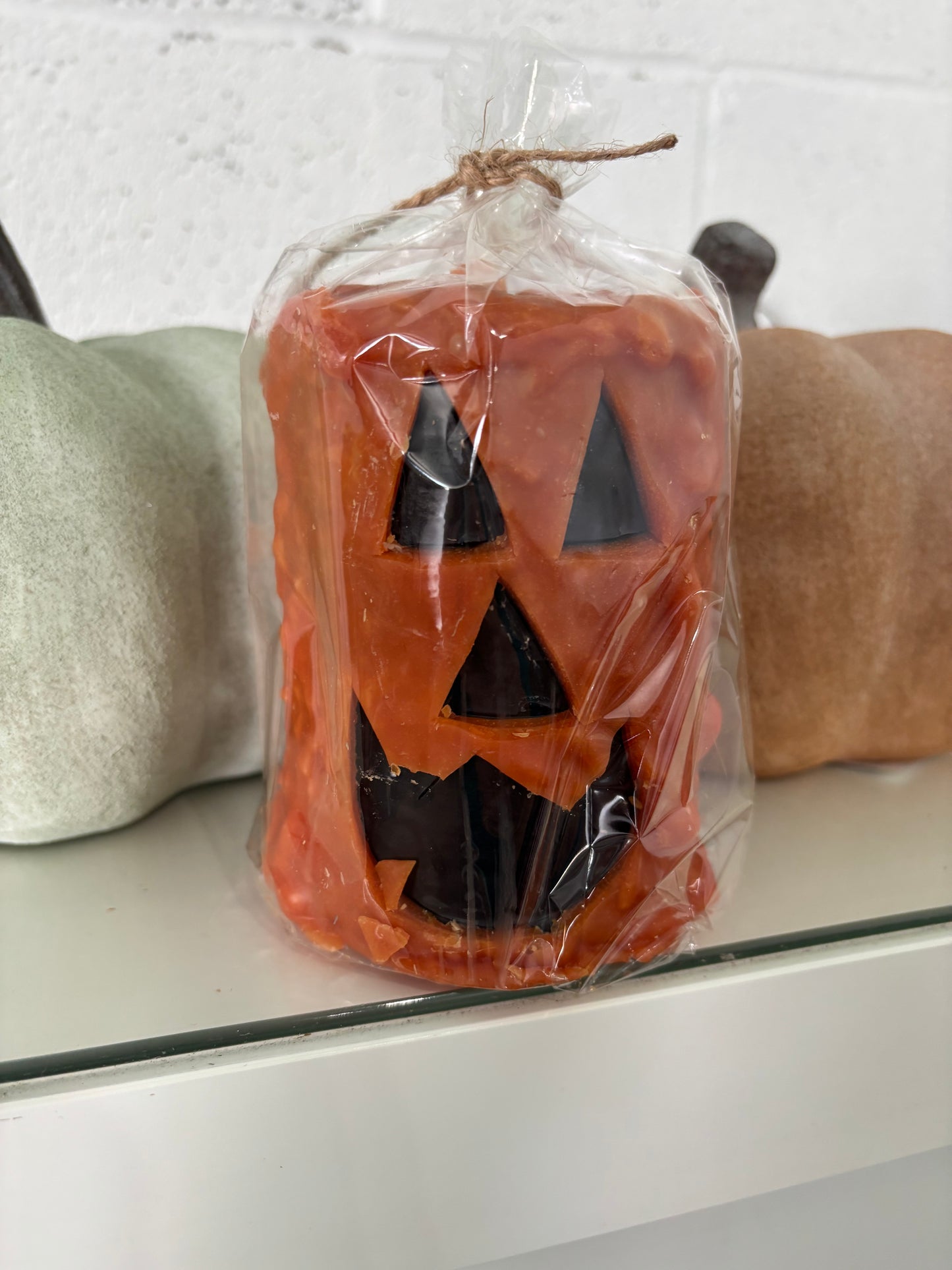 Pumpkin Face Candle