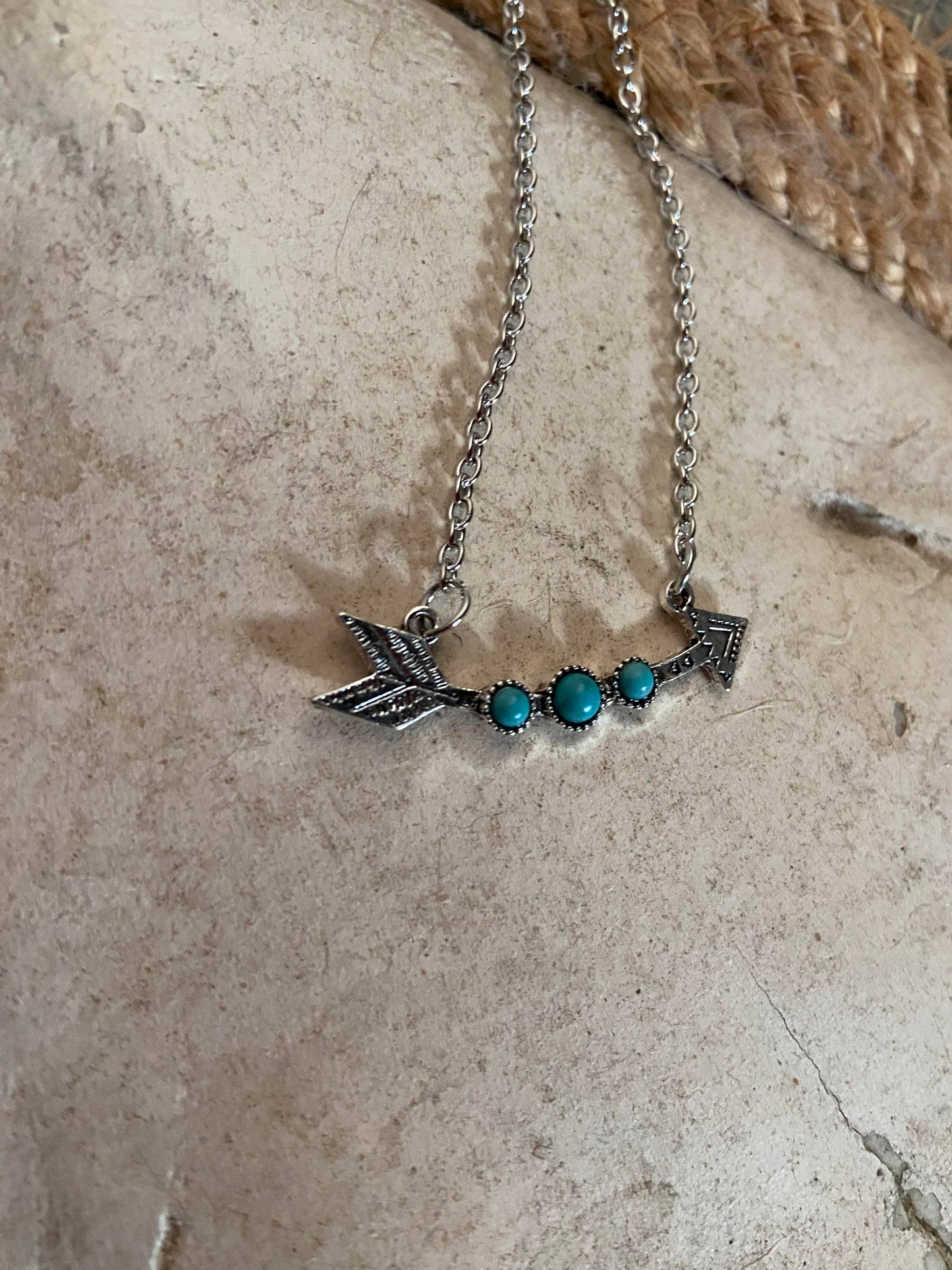 Arrow with Turquoise Necklace