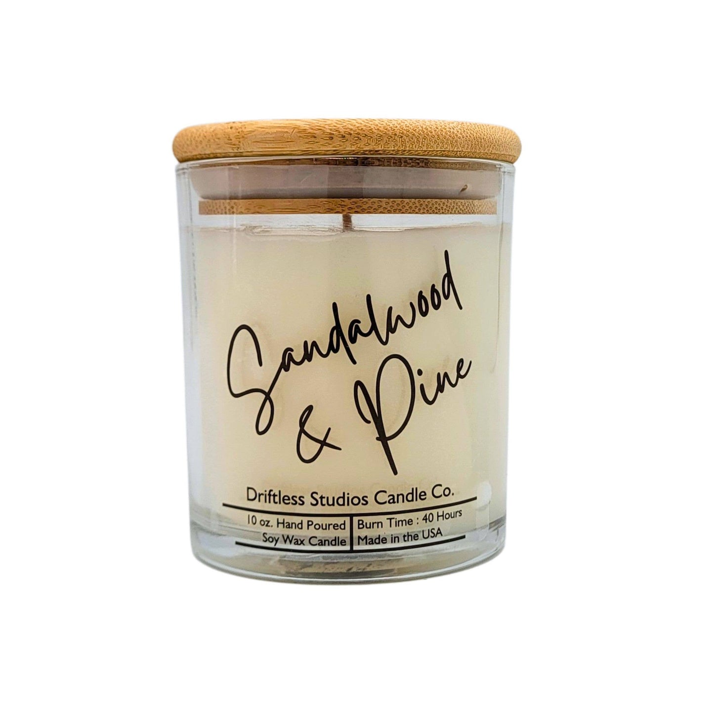 Sandalwood & Pine Candle - 10 oz Jar