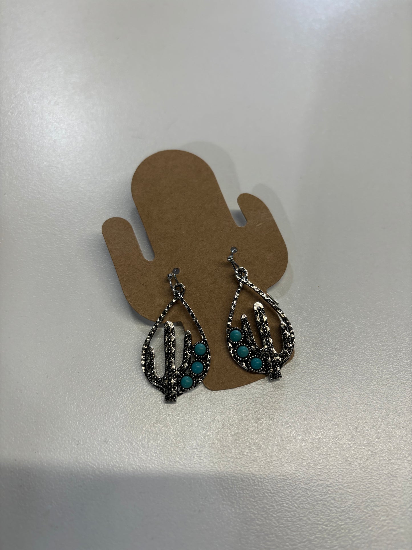 Cactus Teardrop Earrings