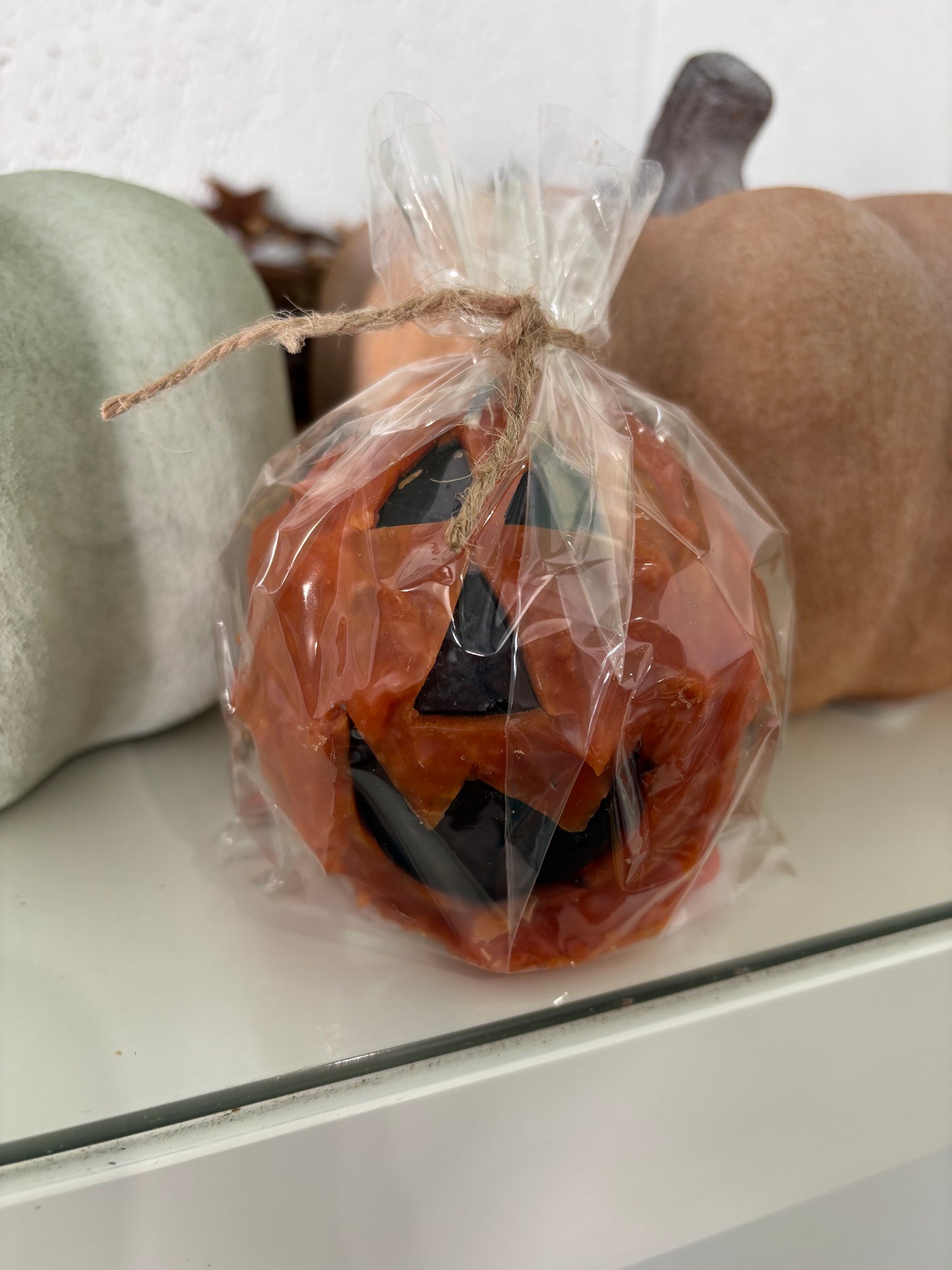 Pumpkin Face Candle