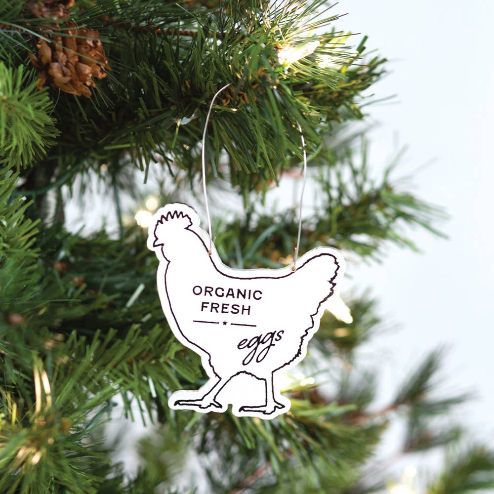 Farm Animal Ornaments (3pk)