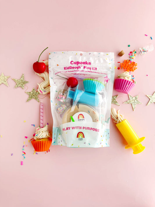 Cupcake (Funfetti/Cake Batter) Sensory KidDough Play Kit