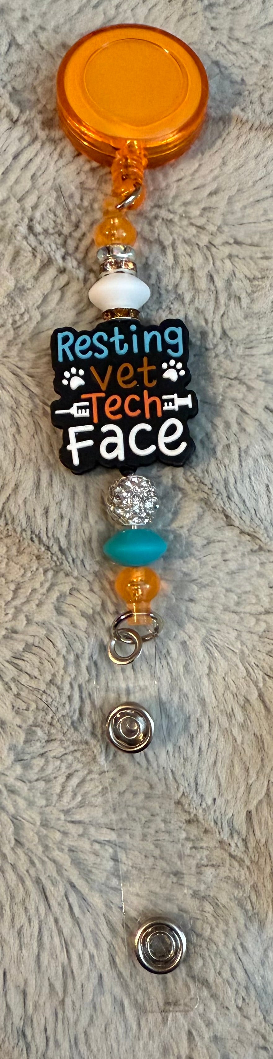 Beaded Badge Reel