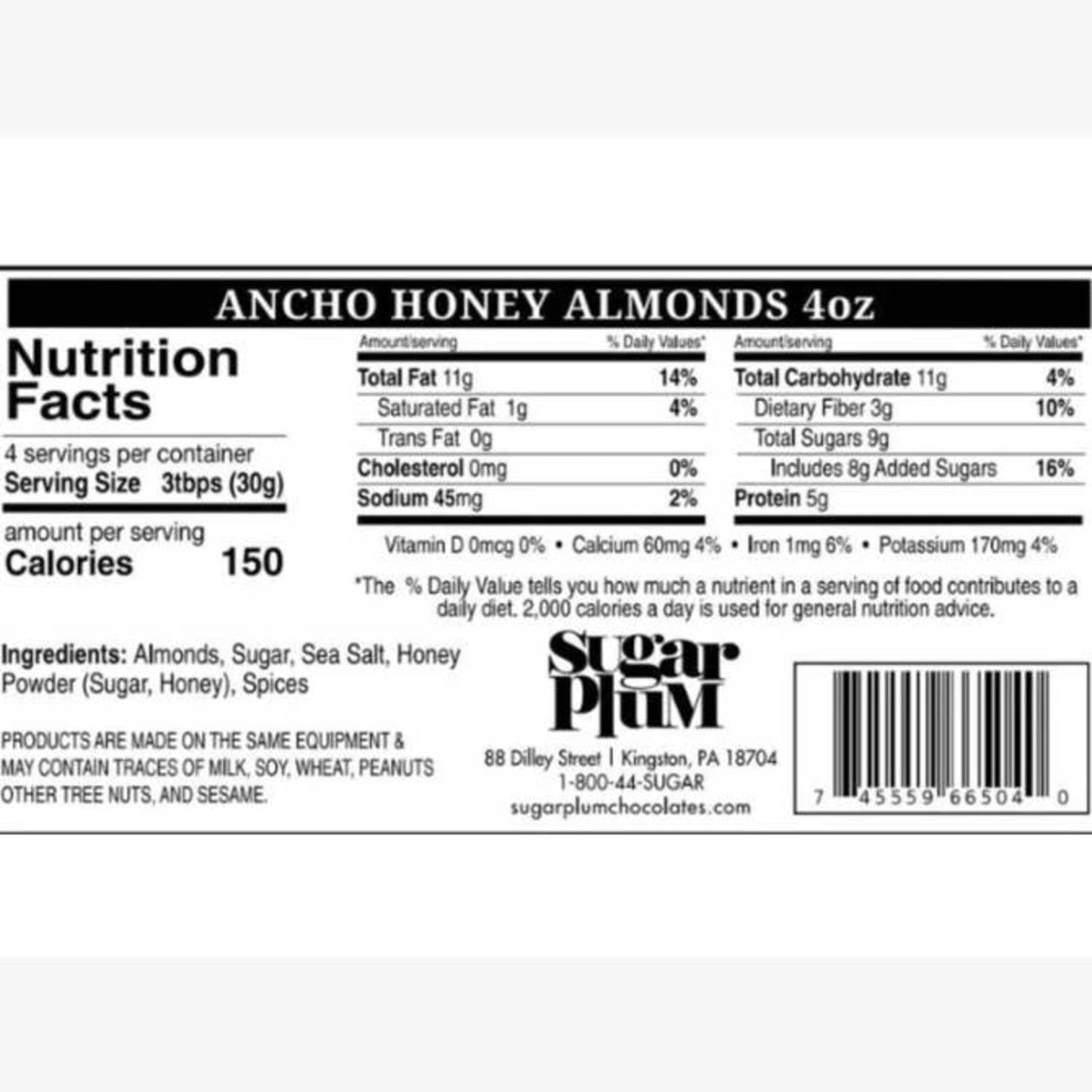 Ancho Honey Almonds