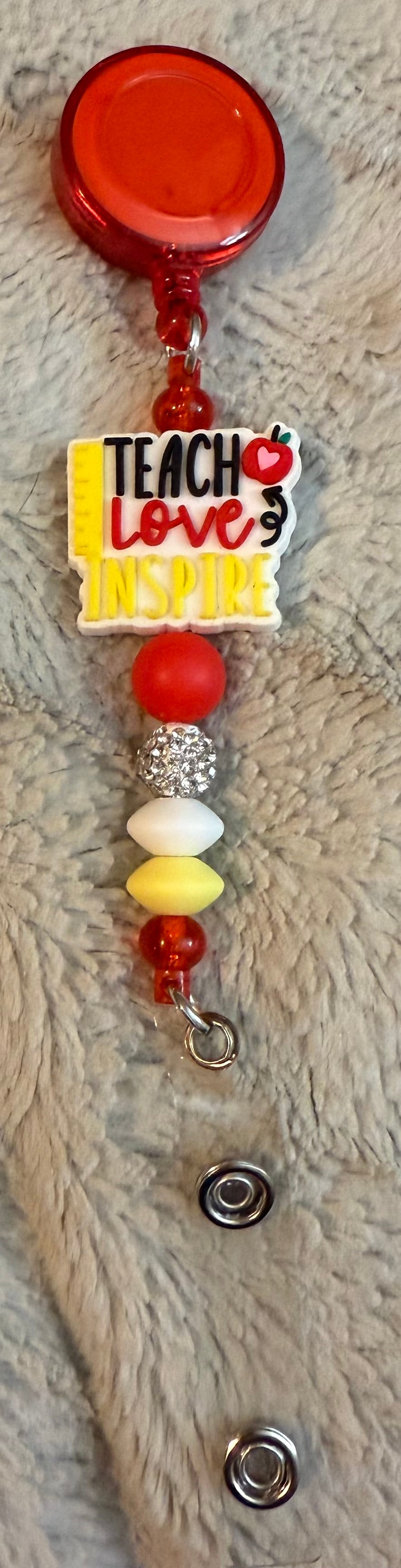 Beaded Badge Reel