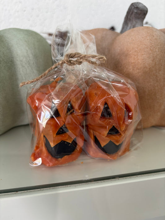 Pumpkin Face Candle