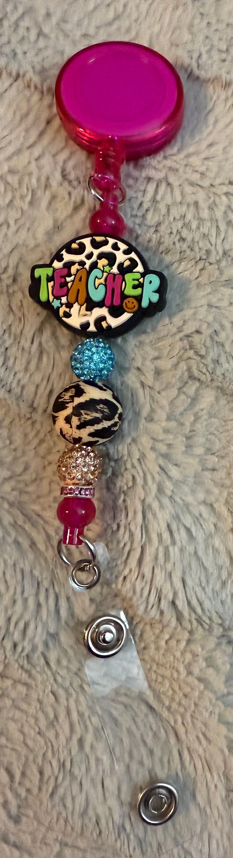 Beaded Badge Reel