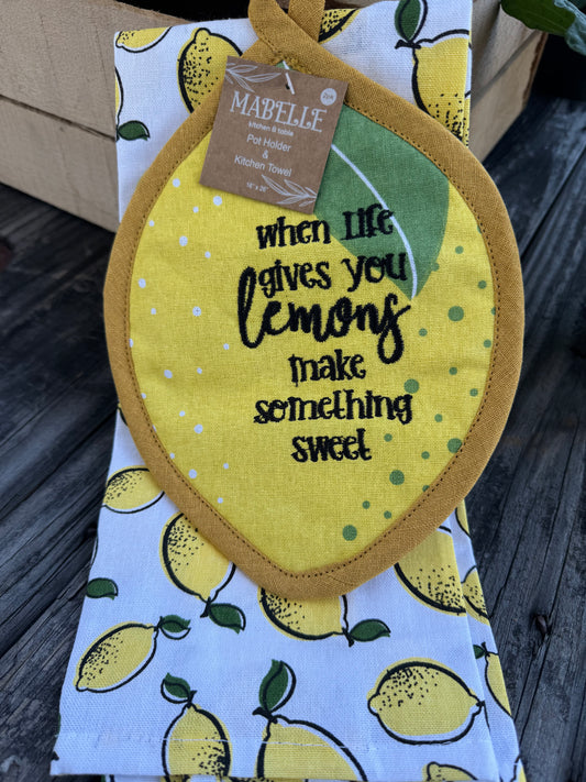 Kitchen Towel and Pot Holder Set