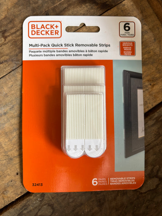 B&D Multi-Pack Quick Stick Removable Strips