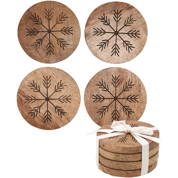 Snowflake Coaster Set