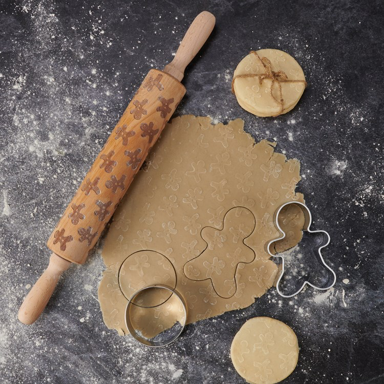 Rolling Pin Lg - Gingerbread