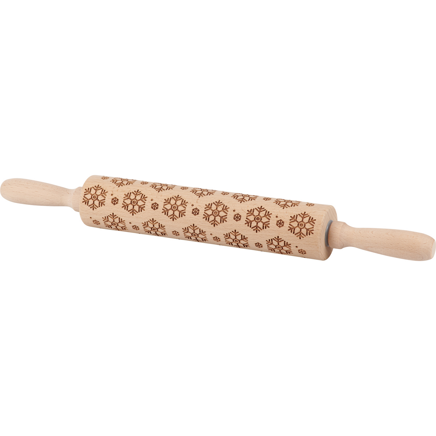 Rolling Pin Lg - Snowflakes