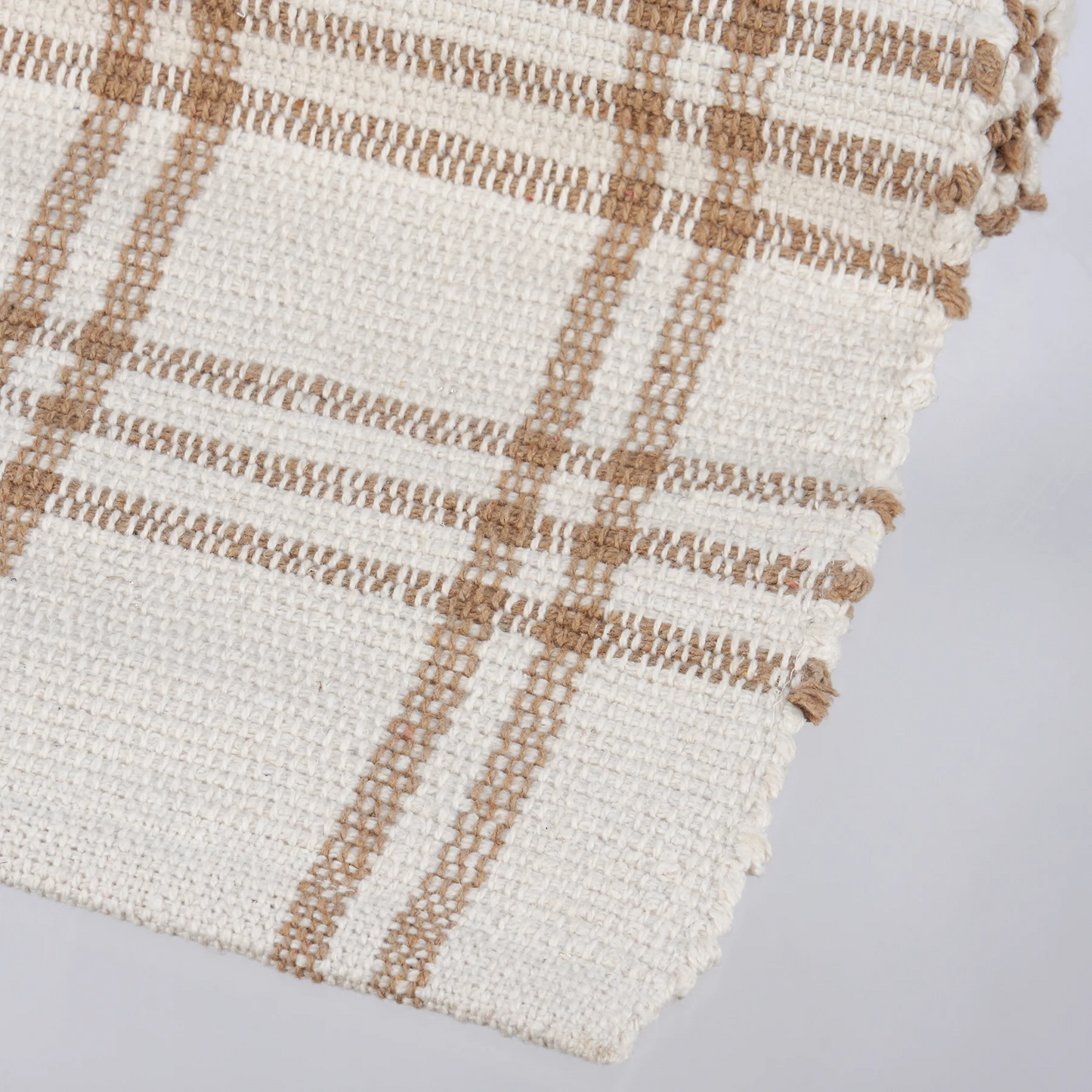 Rug - Cream Plaid