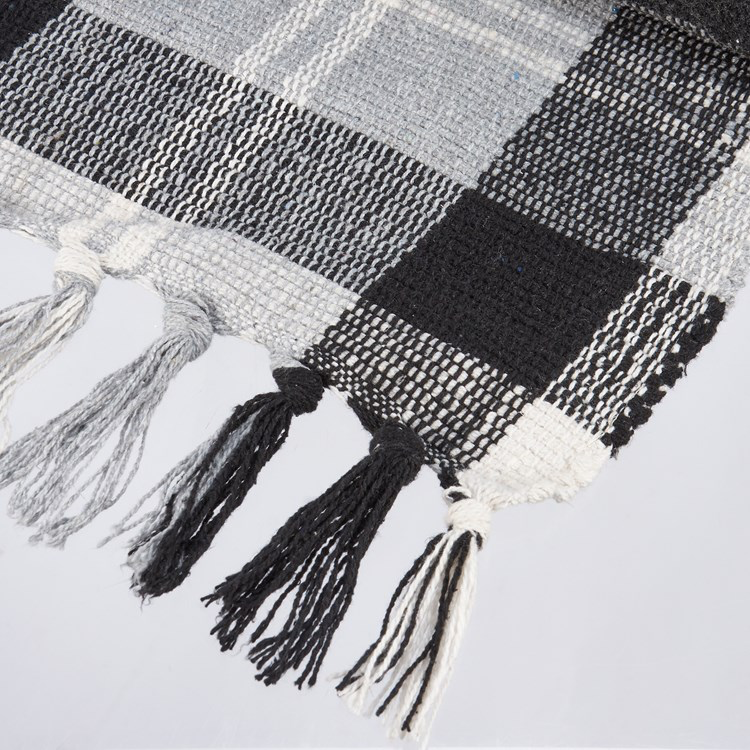 Rug - Black Plaid