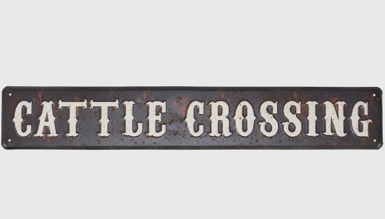 Cattle Crossing Sign