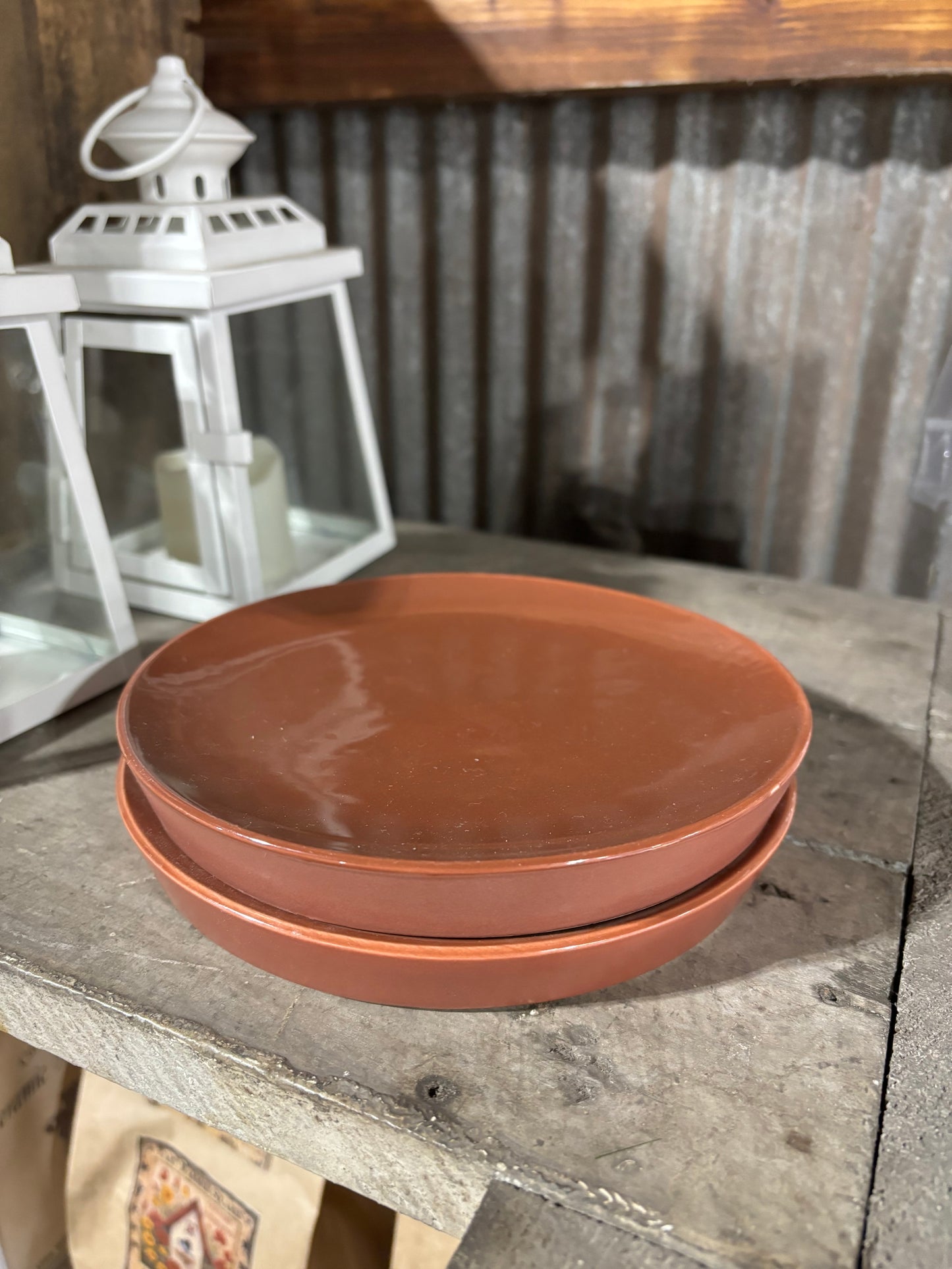 Terracotta Candle Holder