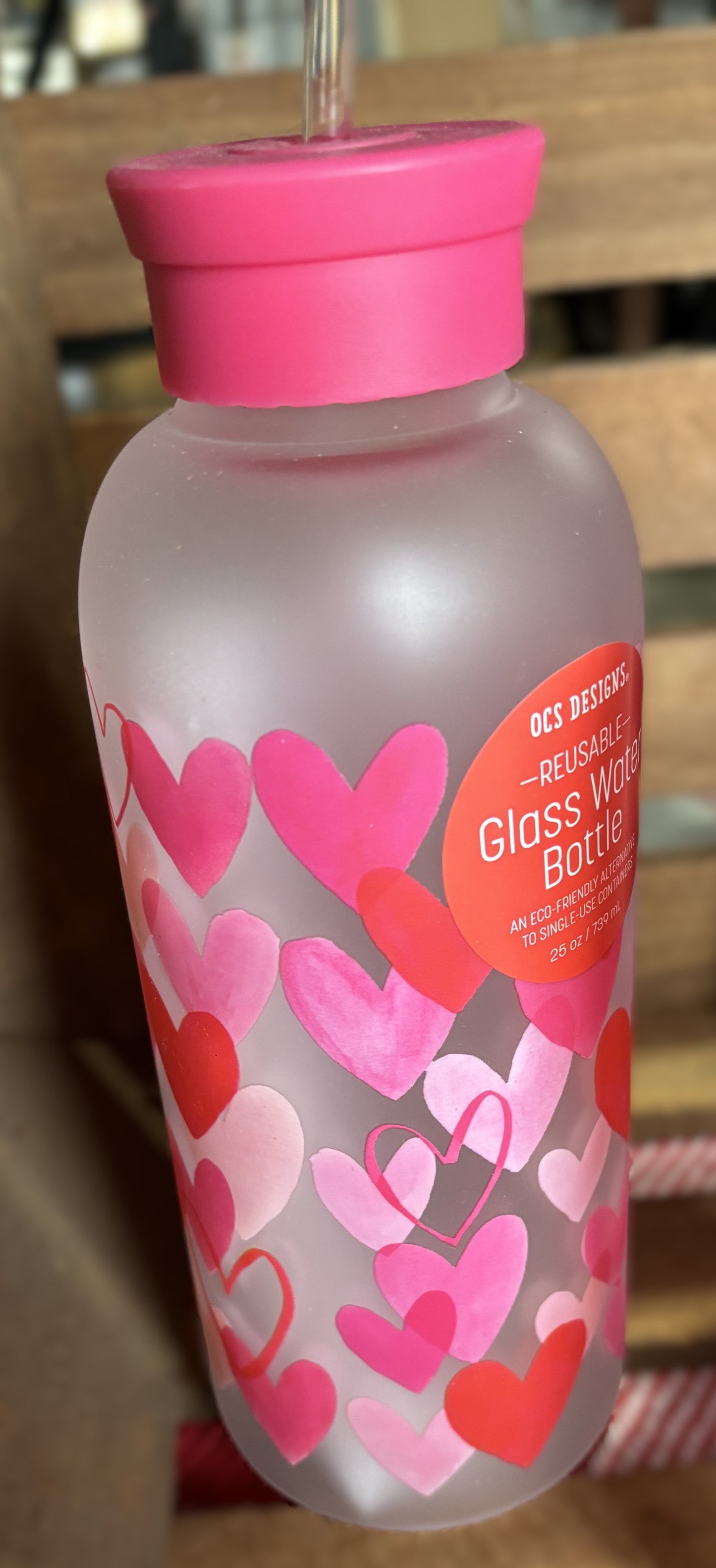 Glass Water Bottle