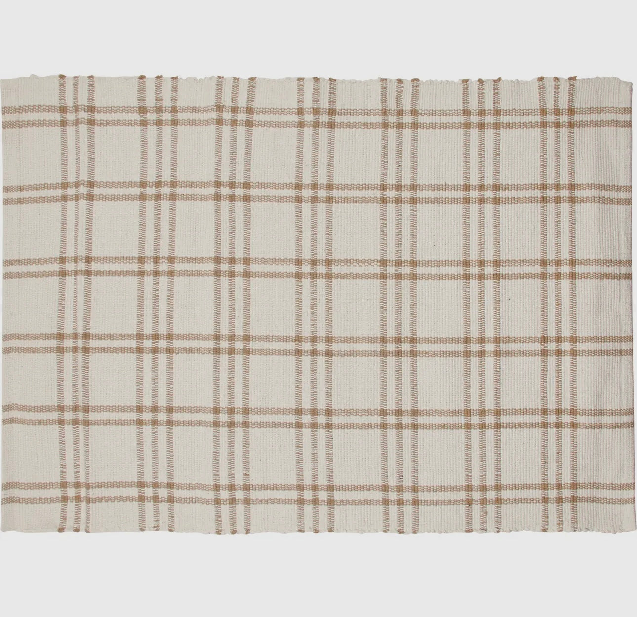 Rug - Cream Plaid