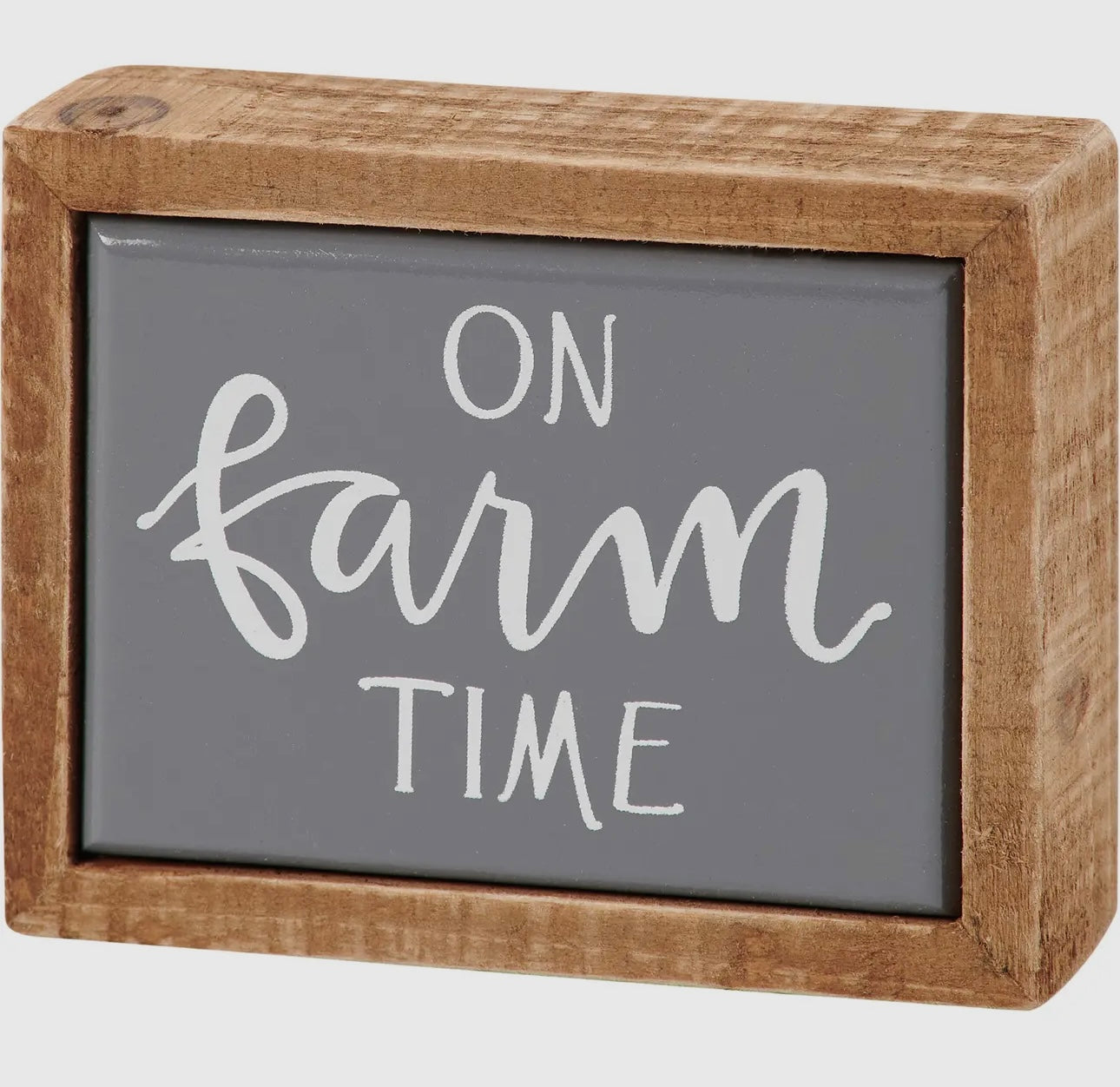 Box Sign Mini - On Farm Time