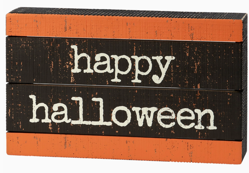 Halloween Slat Box Sign