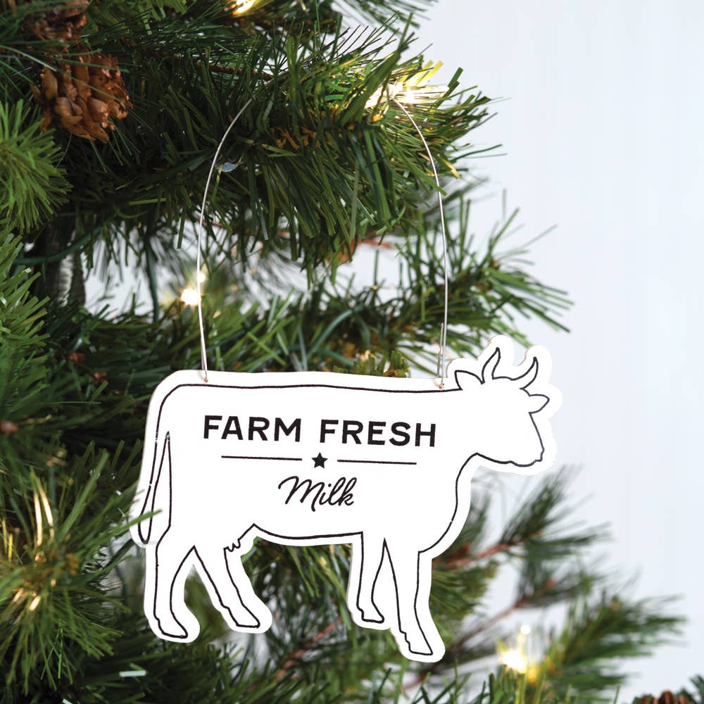 Farm Animal Ornaments (3pk)