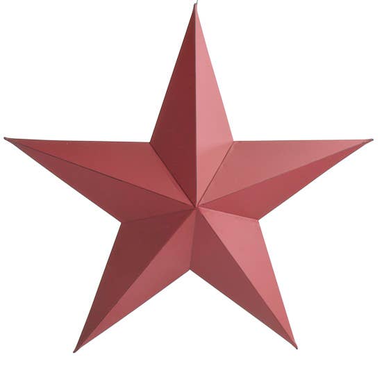 11" Rustic Red Dimensional Barn Star