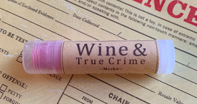 Wine and True Crime Merlot Flavored Lip Balm