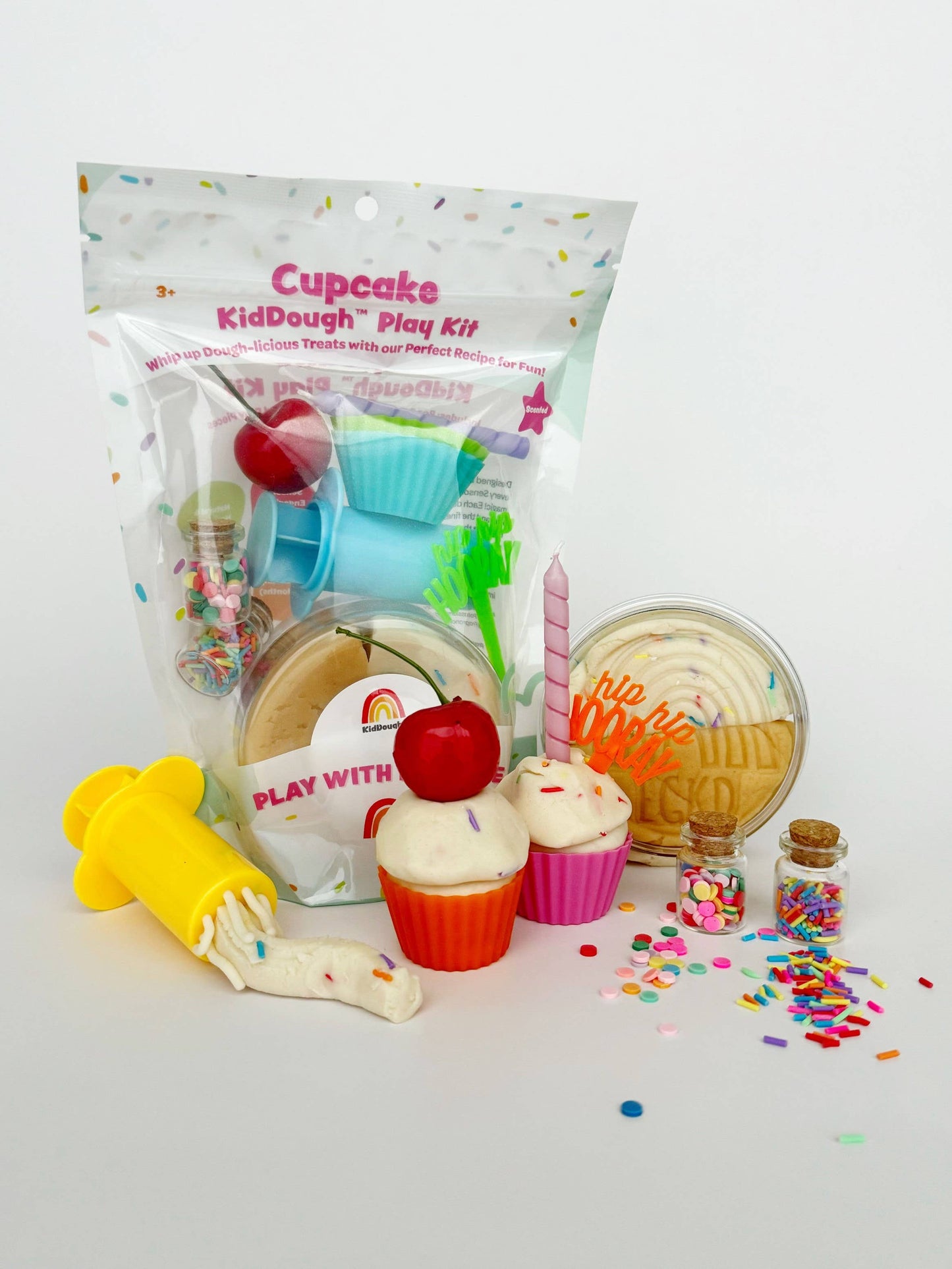 Cupcake (Funfetti/Cake Batter) Sensory KidDough Play Kit