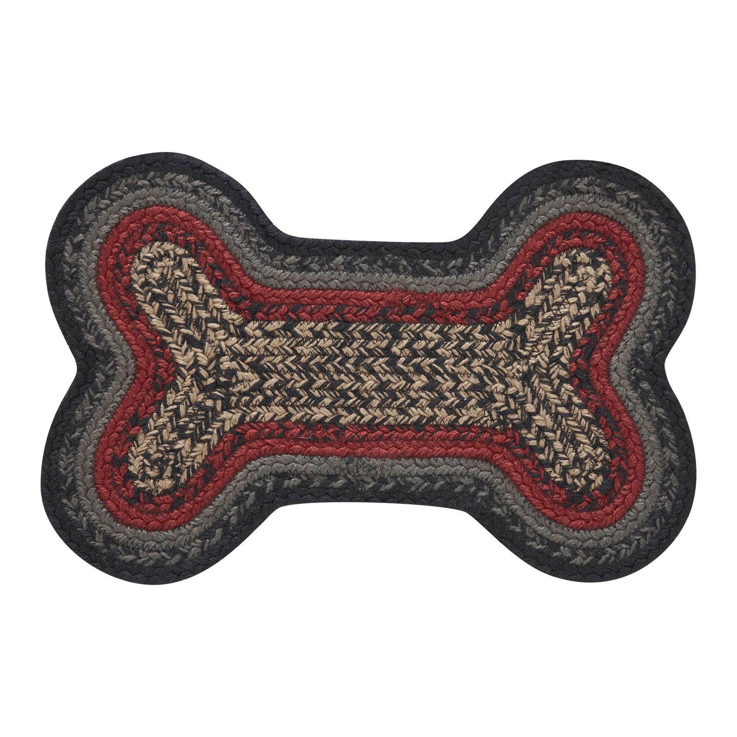 Small Bone Rug - Red/Black