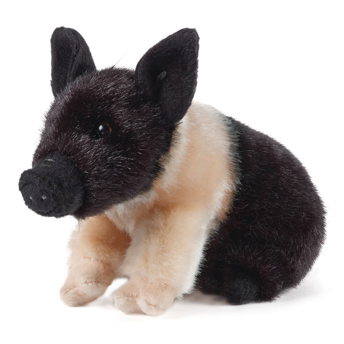 Living Nature Black and Pink Piglet Plush