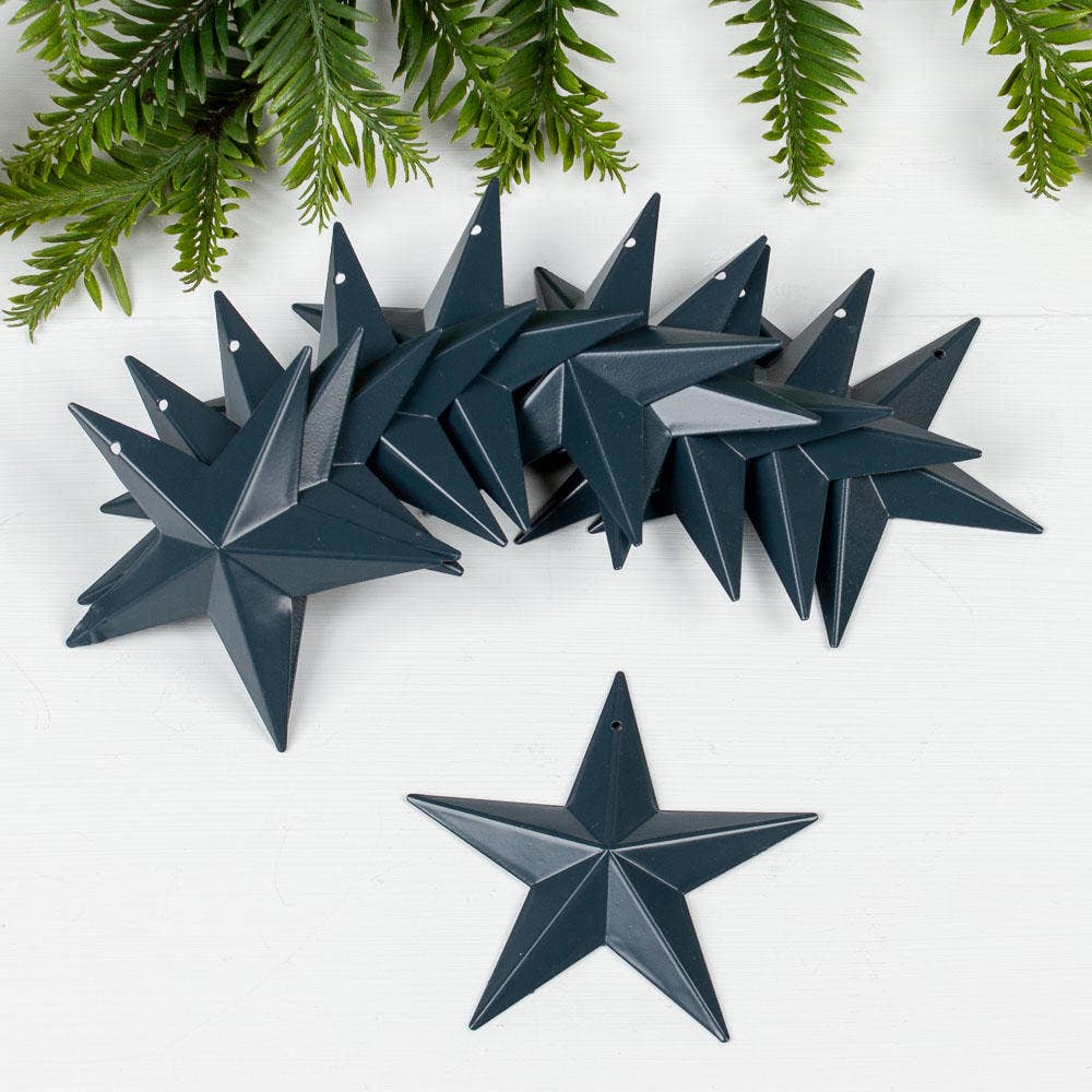 3-1/2" Dimensional Mini Barn Stars (12 Pieces)