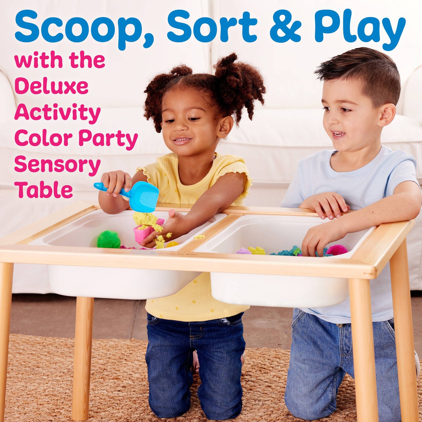 Color Party Sensory Activity Table and Play Bin