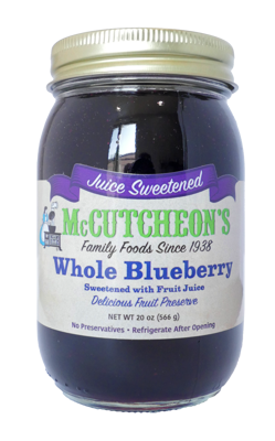 Blueberry Preserves (Juice Sweetened)