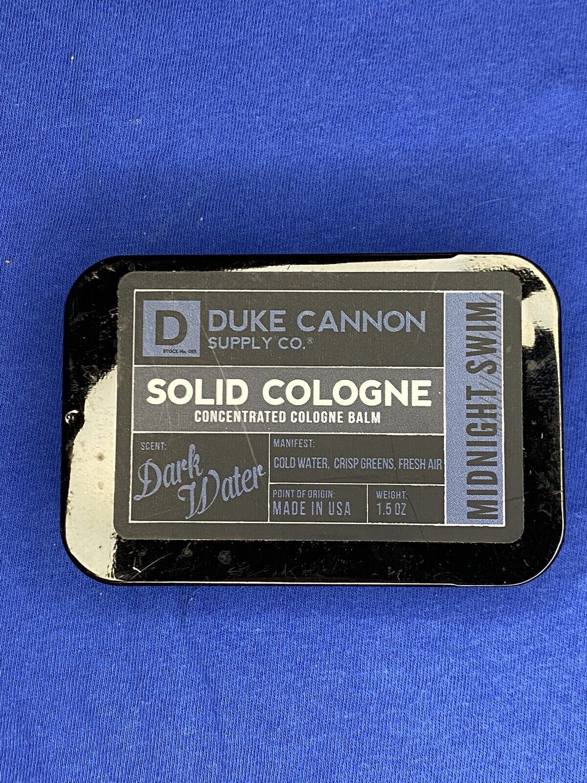 Solid Cologne Tin